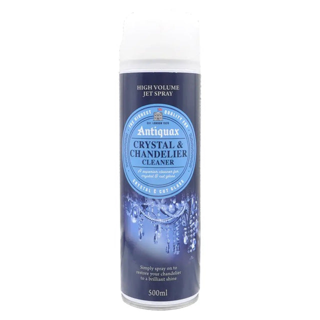 Antiquax Crystal & Chandelier Cleaner spray can on a white background