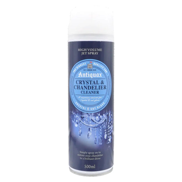 Antiquax Crystal & Chandelier Cleaner spray can on a white background