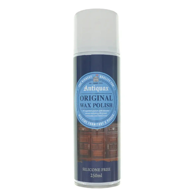 Can of Antiquax Original Wax Polish on a white background