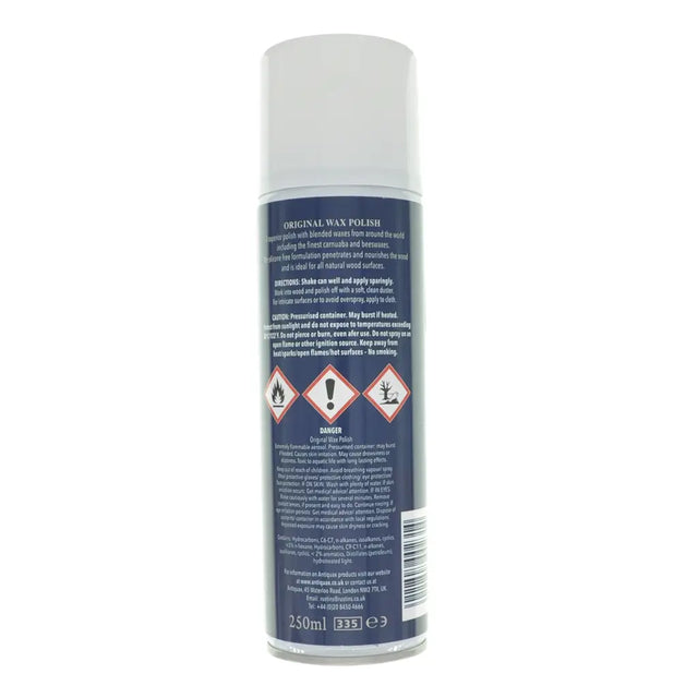 Aerosol can with a label on a white background