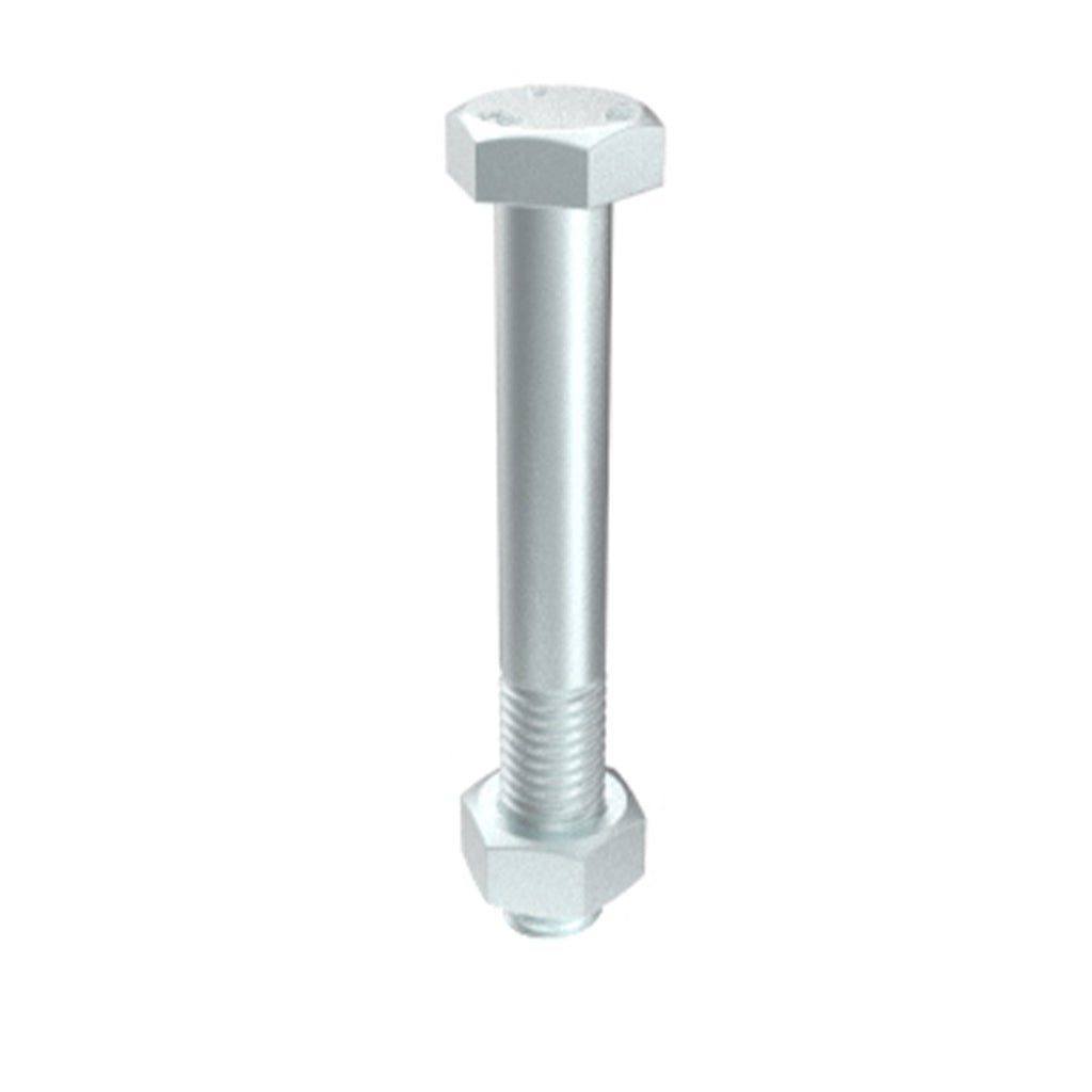 Bremick Hex Head Bolt And Nut Zinc Plated ¼" X 2½"