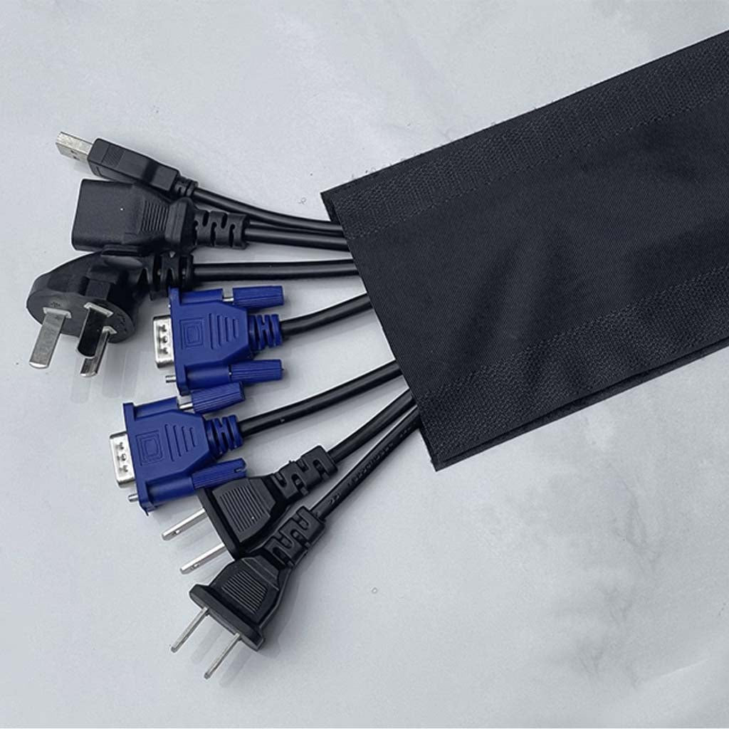 Cable Cover For Carpet or Hard Surface 0.1X1m Black