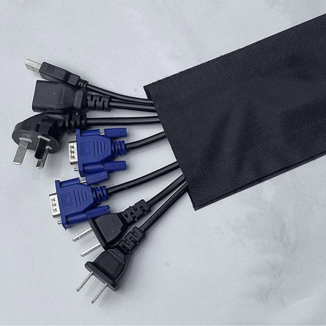 Cable Cover For Carpet or Hard Surface 0.1X1m Black