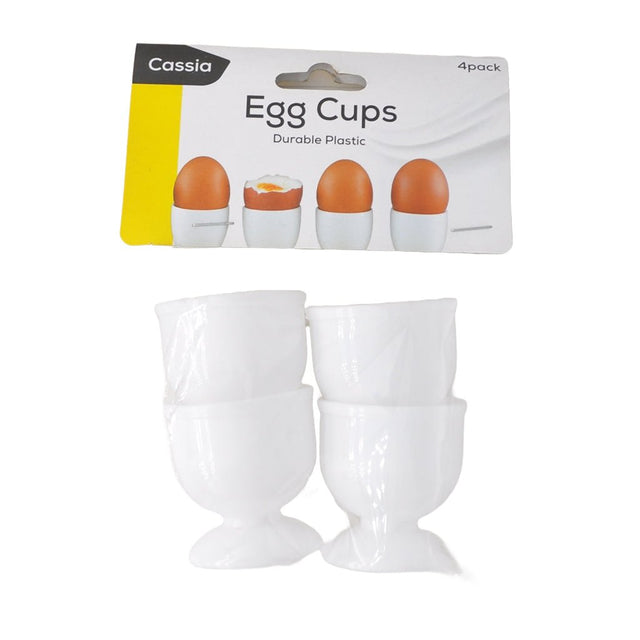 Cassia Egg Cups Durable Plastic 4pcs KT - 684
