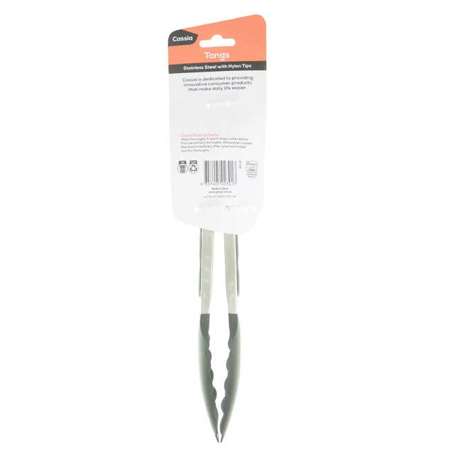 Cassia Stainless Steel Tongs 22cm KT - 978
