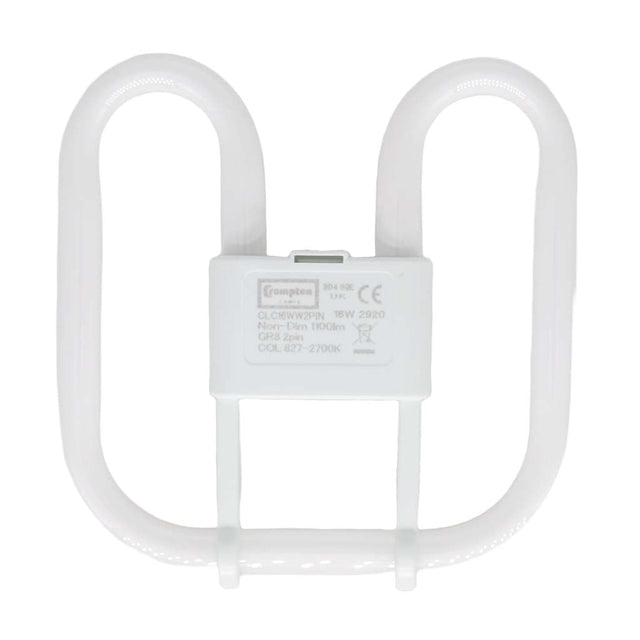 Crompton 2D Butterfly Fluorescent Tube GR8 16W/827 2Pins CLC16WW2PIN