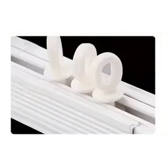 Curtain Pulley Glider For Curtain Track Plastic White 10Pcs