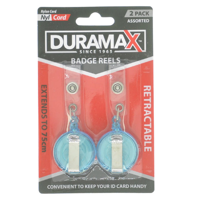 Duramax Retractable Badge Reels Extends 75cm HAR - 583