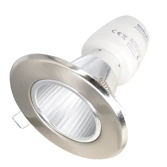 ecobulb 4-Pin 15W Nano CFL Downlight Replacement Chrome Lamp Holder