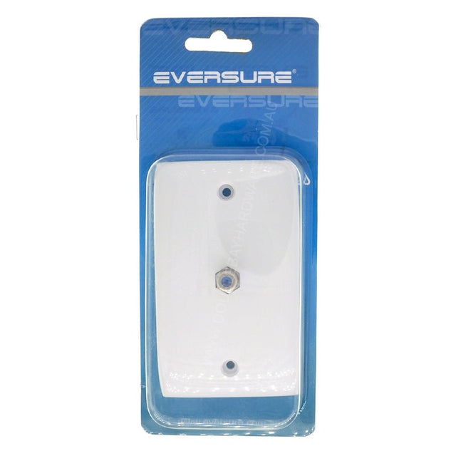EVERSURE TV Wall Plate F - Type Connector 042 - 1F/WHT