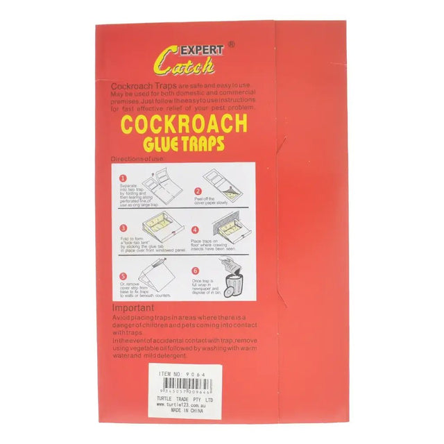 Expert Catch Cockroach Glue Traps 6Pcs 9064