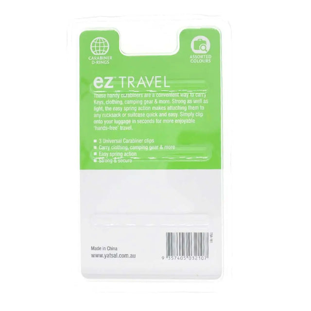 Green and white packaging of ez Travel product on a white background