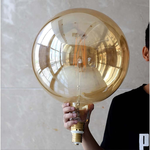 G380 Giant Size Filament Spherical LED Light Bulb E40 240V 6W W/W