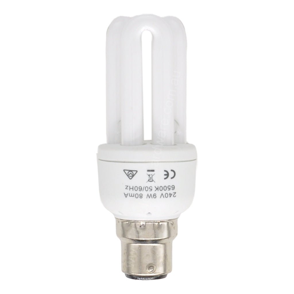 GLOBAL Energy Saving Light Bulb B22 240V 9W D/L