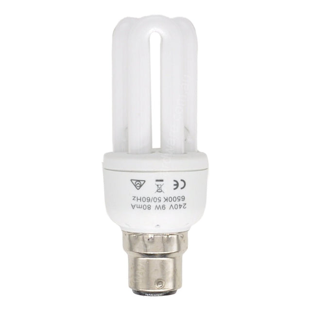 GLOBAL Energy Saving Light Bulb B22 240V 9W D/L