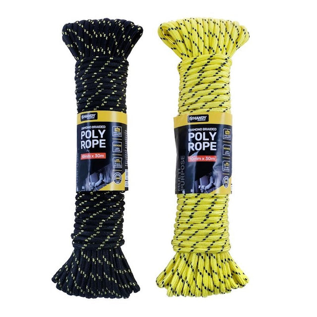Handy Hardware Diamond Braided Poly Rope 10mm X 30m 136056