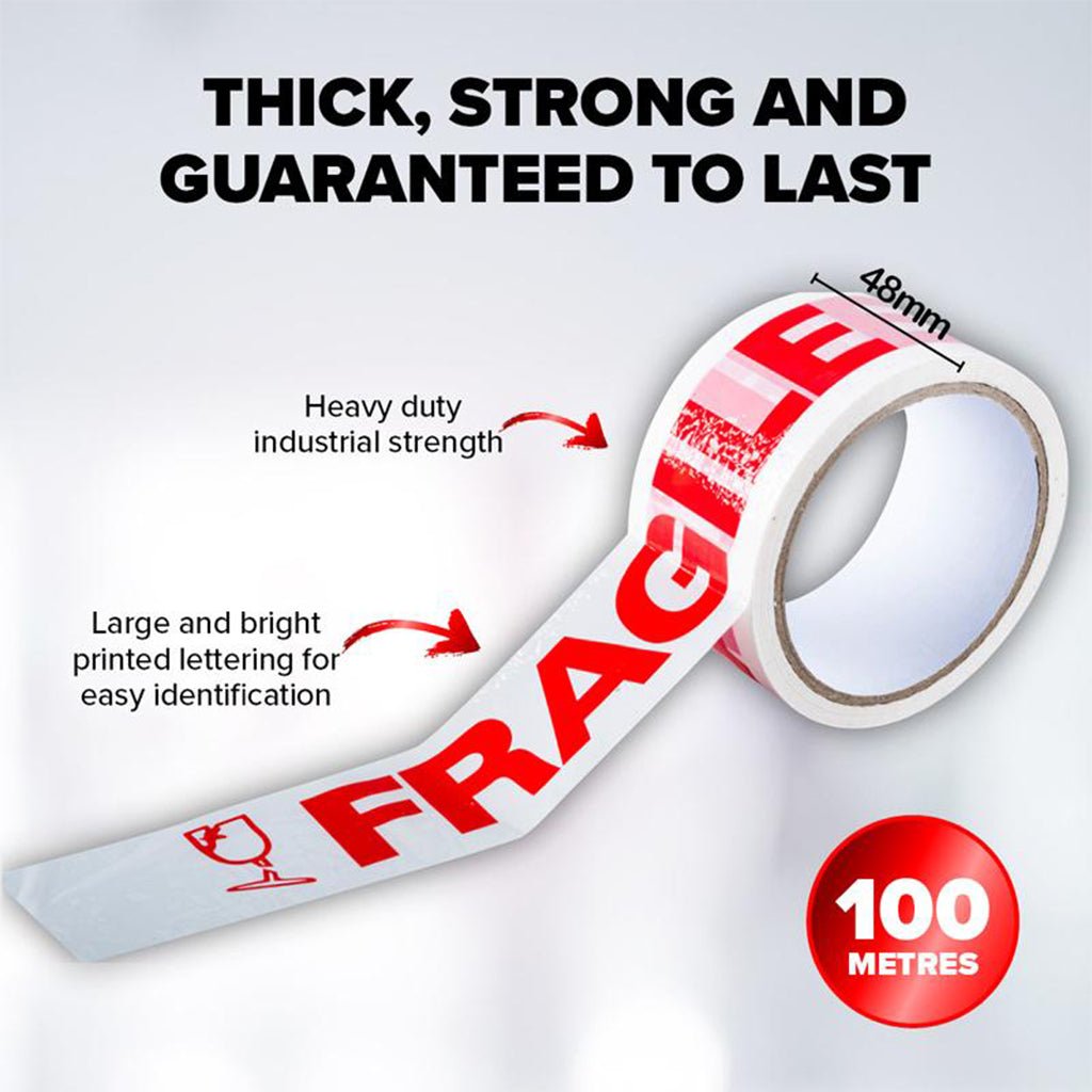 Handy Hardware Heavy Duty Fragile Tape 48mmX100m 251988