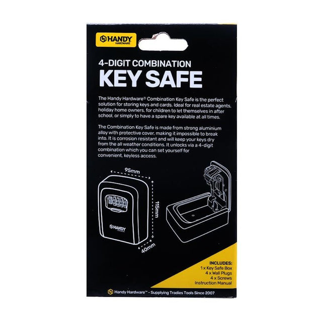 Handy Hardware Wall Mounted 4 - Digit Combination Key Safe 279395