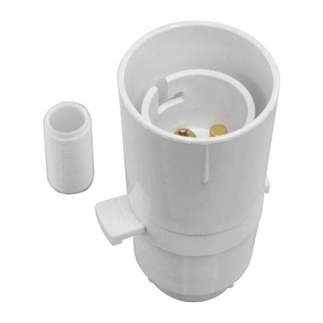 HPM Switched Lamp Holder B22 3AMP 240V White CD310WE