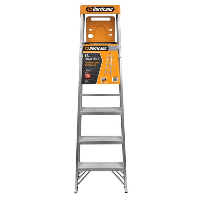 Hurricane 1.8m Single Sided Ladder with Tool Tray 120kg Domestic HW0579