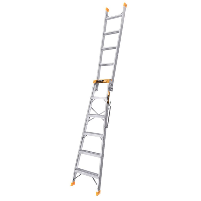 Hurricane Trade - Lite Double Purpose Aluminium Ladder 1.8 - 3.2M 150Kg HW0834