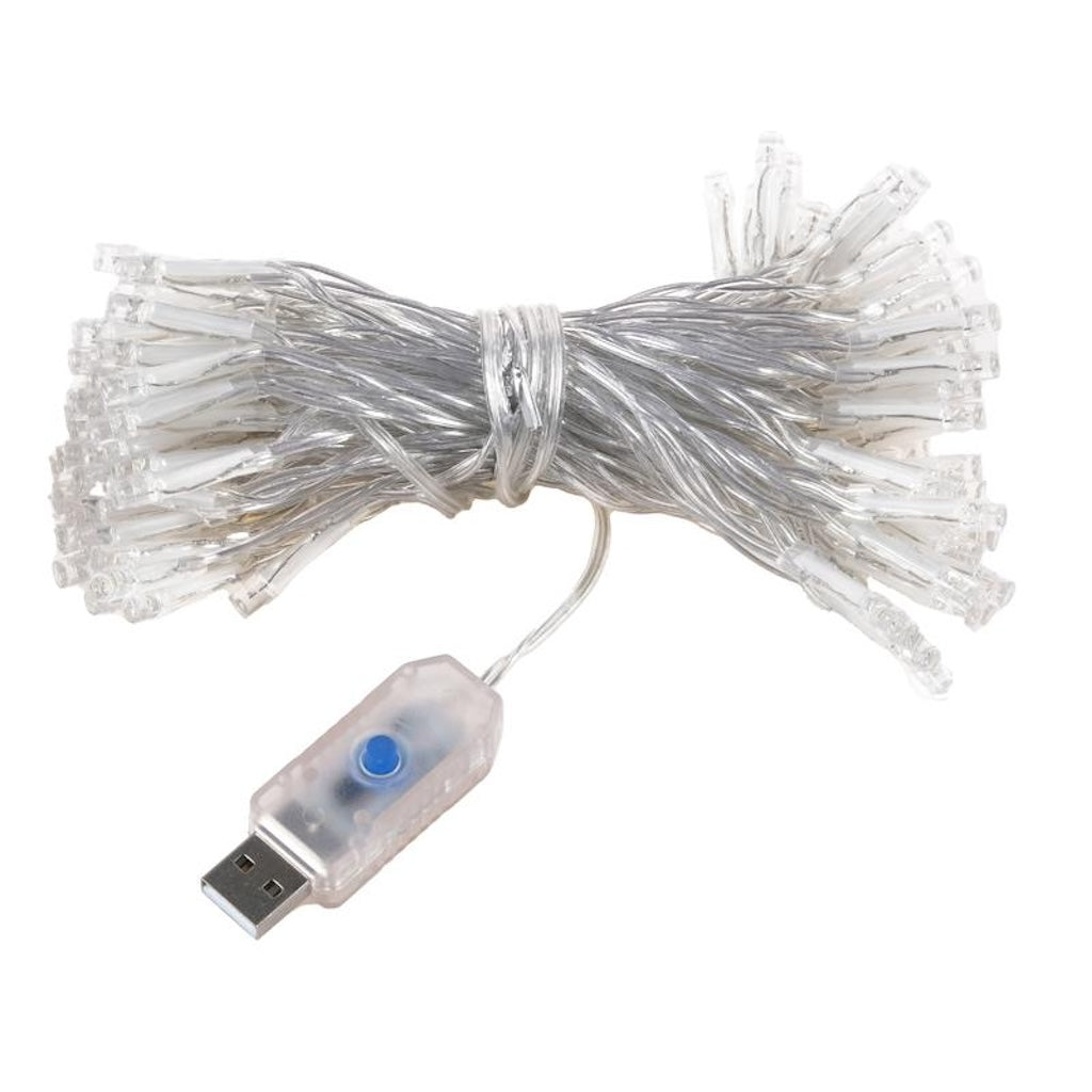 USB-A Fairy Lights Warm White 100LED