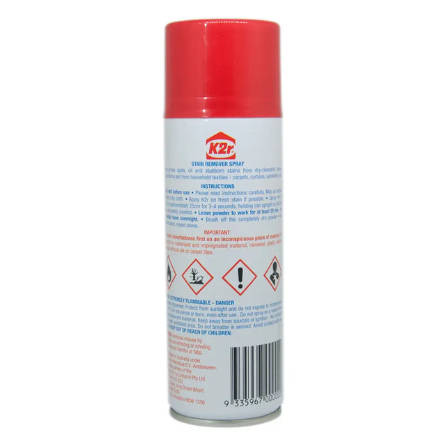 K2r Stain Remover Spray 150g For Grease Spot, Oil and Stain From Fabric,Carpet
