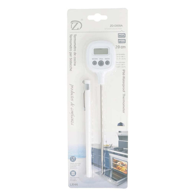 Kitchen Barbecue Digital Thermometer - 50~300°C IP66 20cm ZD - D005A