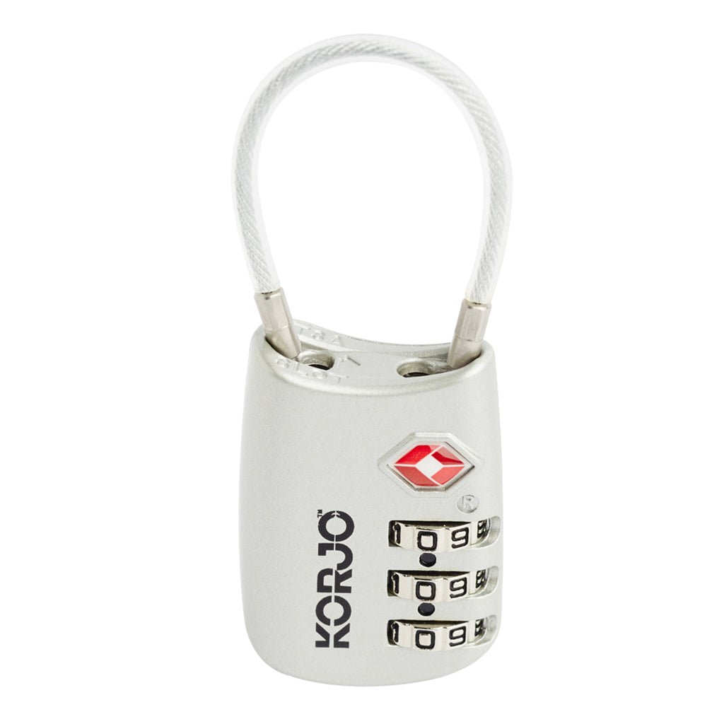 KORJO TSA Flexicable Travel Luggage Lock TSA FC