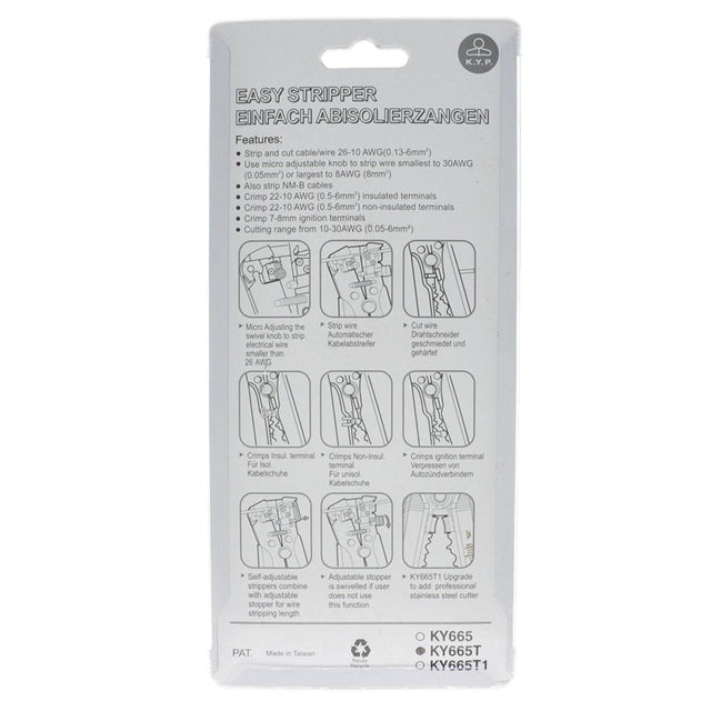 KYP Adjustable Wire Stripper KY665T