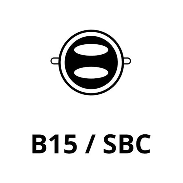 Black and white icon with 'B15 / SBC' text on a white background