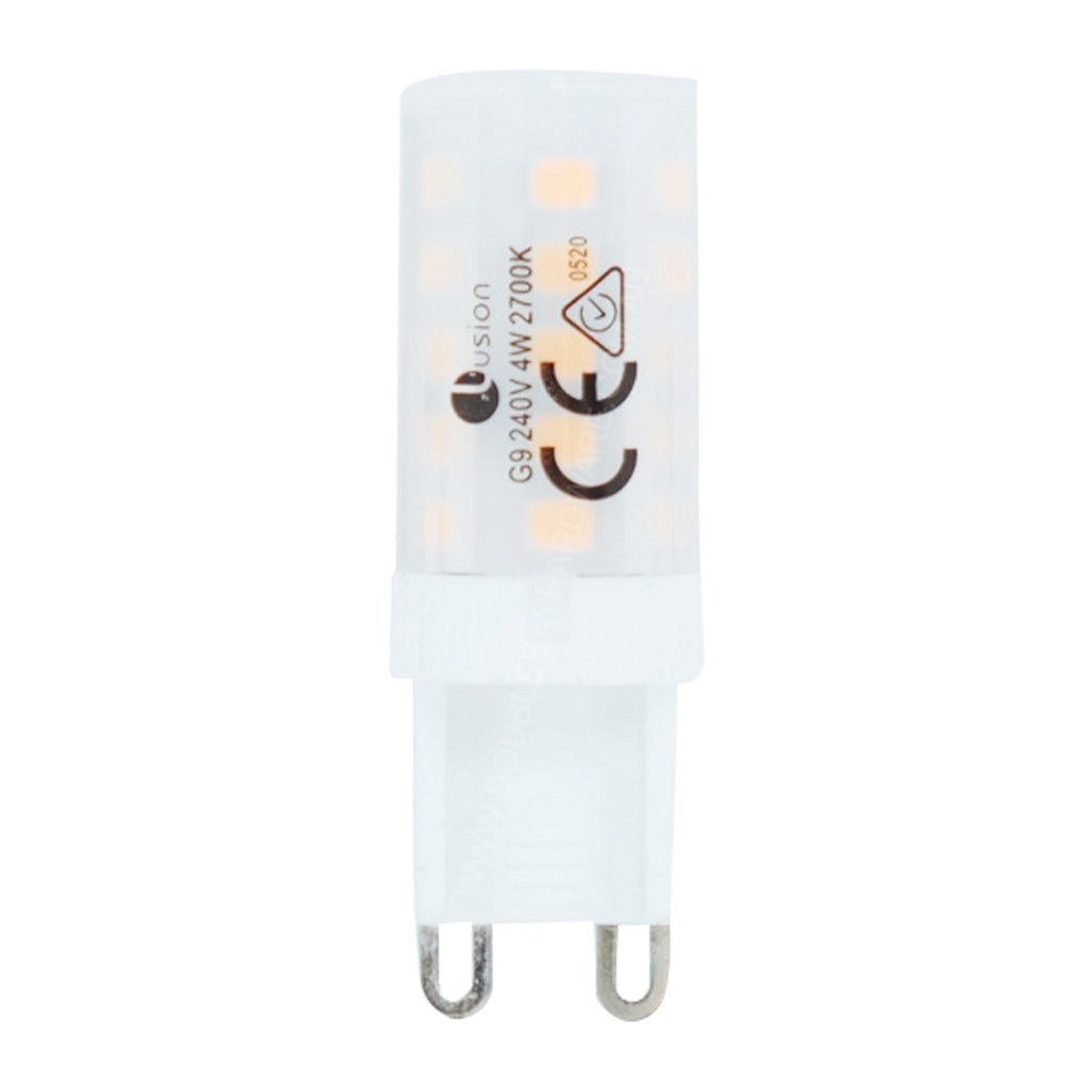 Lusion Bi - Pin LED Light Bulb G9 240V 4W W/W Frosted 20176
