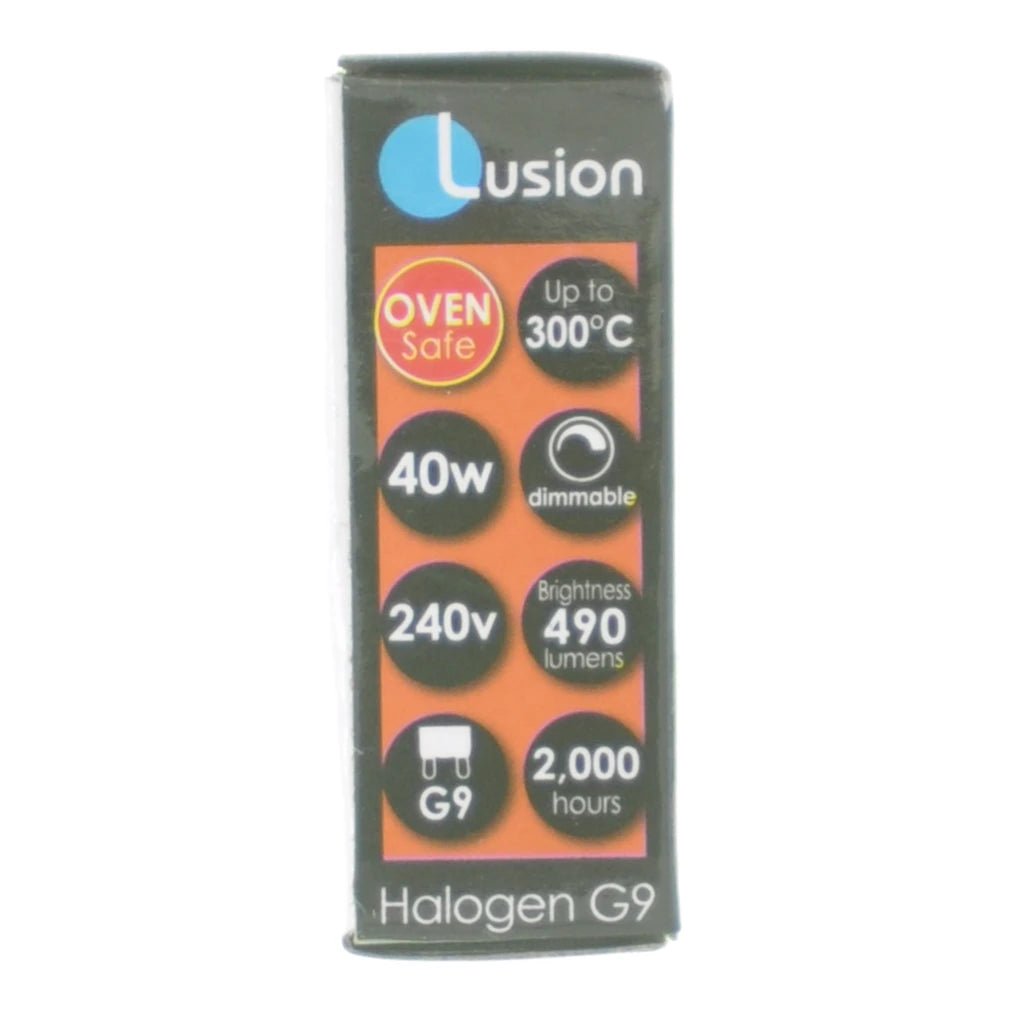 Lusion Bi - Pin Oven Halogen Light Bulb 350°C G9 230V 40W 30409