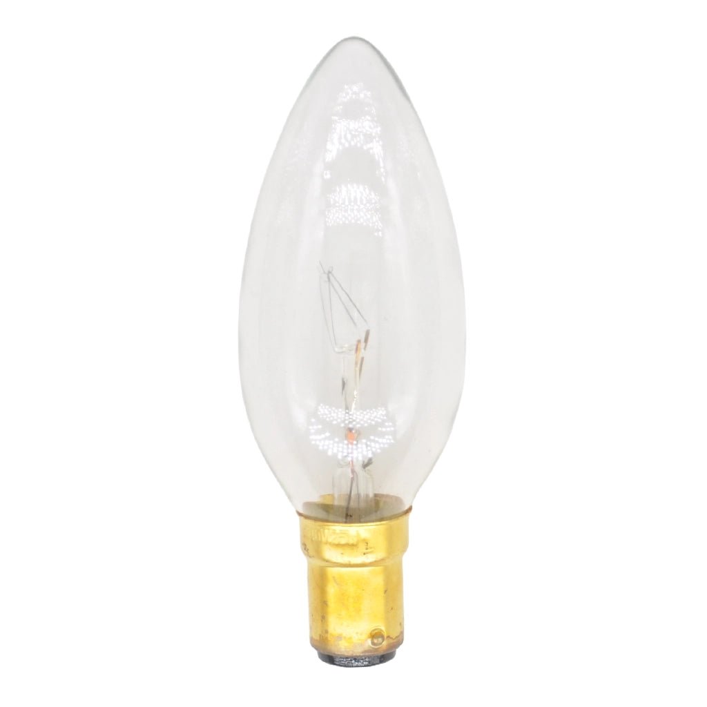 Lusion Candle Incandescent Light Bulb B15 240V 25W Clear