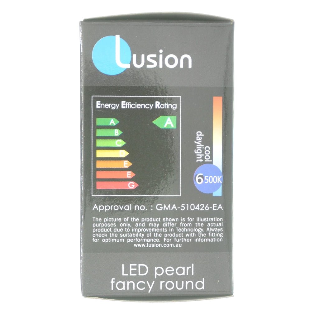 Lusion Fancy Round LED Light Bulb E14 240V Pearl 4W D/L 20264