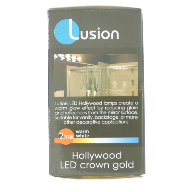 Lusion Hollywood Crown Gold Top Filament LED Light Bulb B15 240V 4W W/W 20222