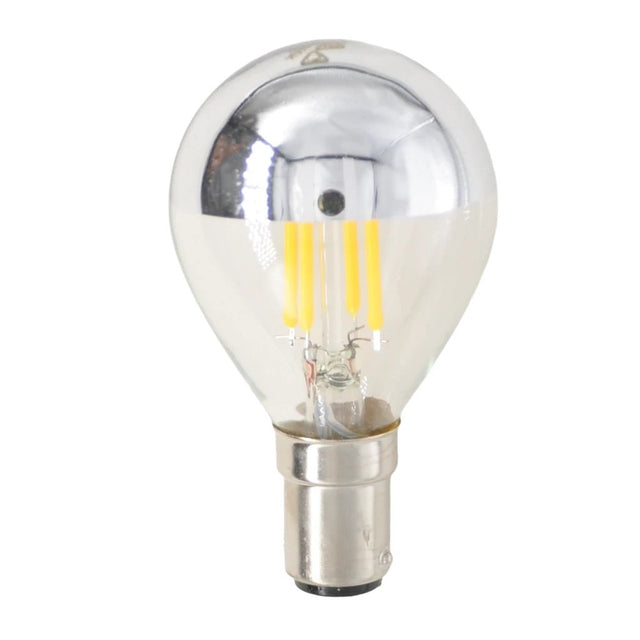 Lusion Hollywood Crown Silver Top Filament LED Light Bulb B15 240V 4W W/W 20221