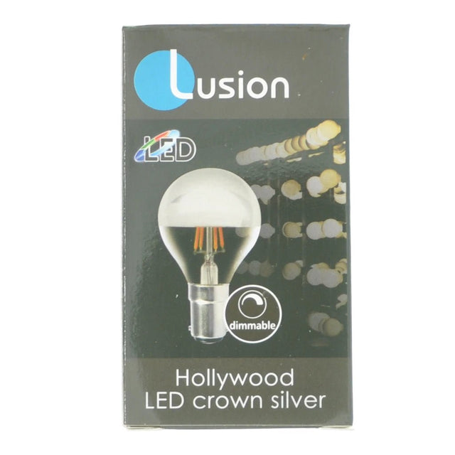 Lusion Hollywood Crown Silver Top Filament LED Light Bulb B15 240V 4W W/W 20221