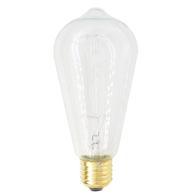 Lusion ST64 Vintage Filament Light Bulb E27 240V 25W W/W Clear 60015