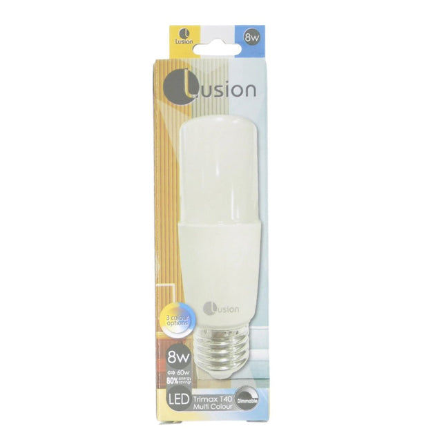 Lusion T40 Multi Colour LED Stick Light Bulb E27 240V 8W 21050