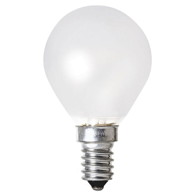 Mirabella Fancy Round Incandescent Light Bulb E14 240V 40W Pearl