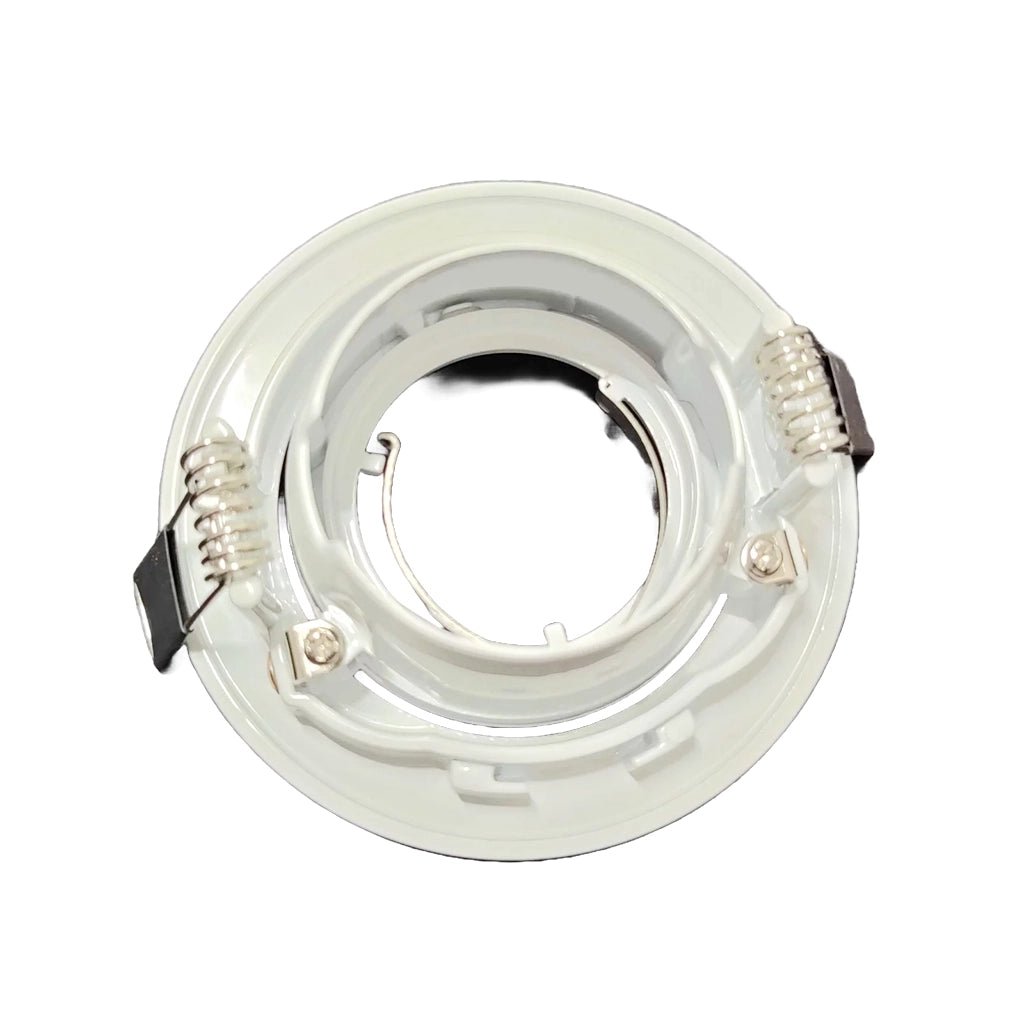 MR16 Downlight Fitting Gimble Frame 90mm Cut White