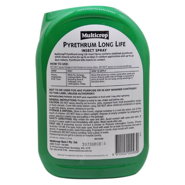 Multicrop Pyrethrum Long Life Insect Spray 1L 91117