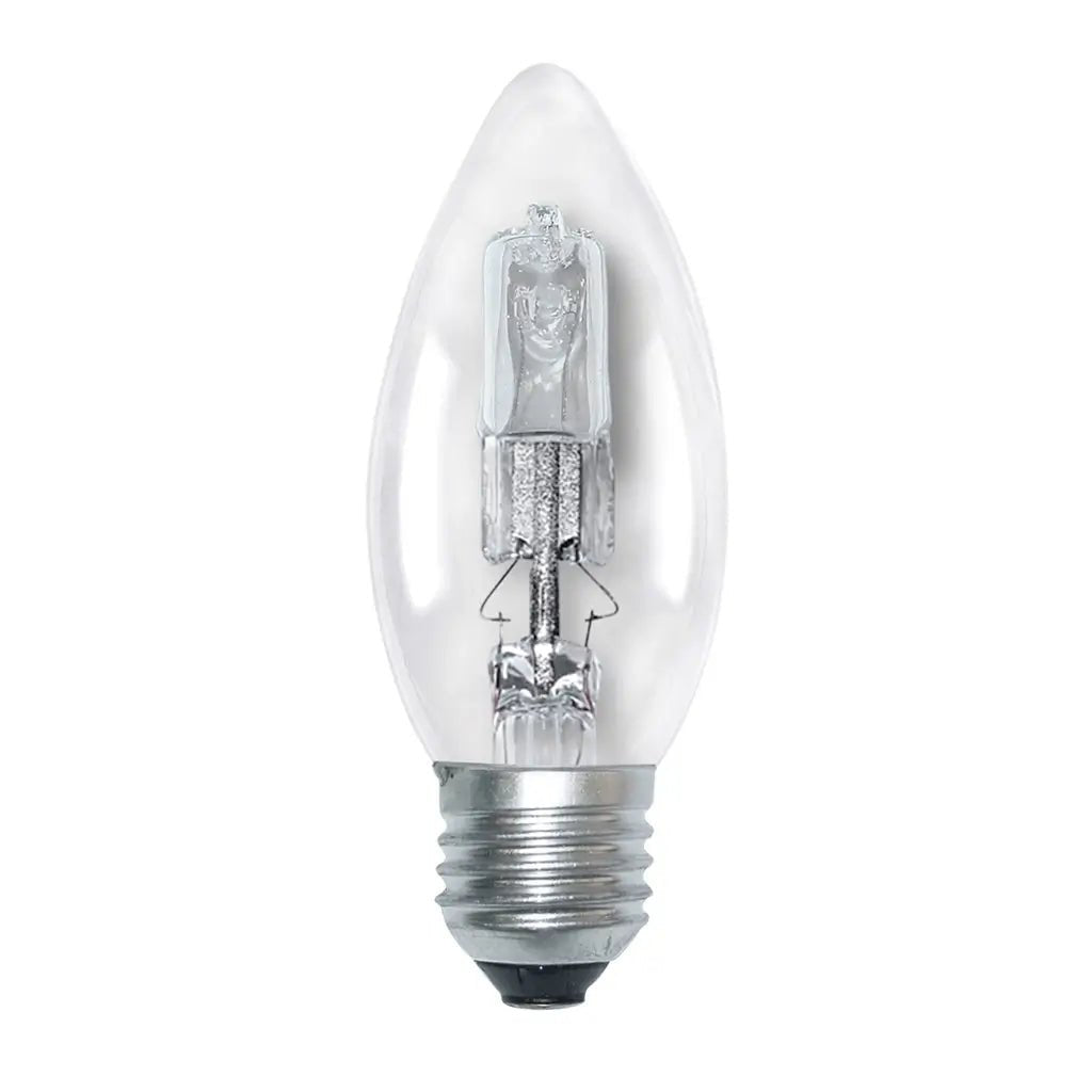 nls Candle Halogen Light Bulb E27 240V 28W Clear 10275NLS
