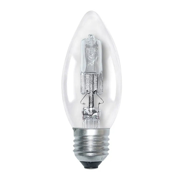 nls Candle Halogen Light Bulb E27 240V 28W Clear 10275NLS