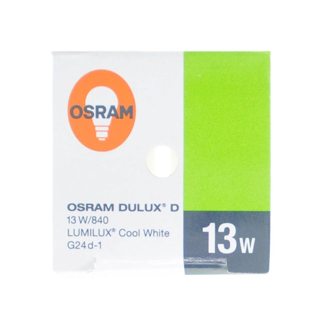 OSRAM Dulux D Compact Fluorescent Light Bulb G24d - 1 13W/840