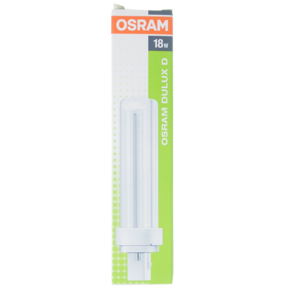 OSRAM DULUX D Lumilux Compact Fluorescent Light Bulb G24d - 2 18W/840
