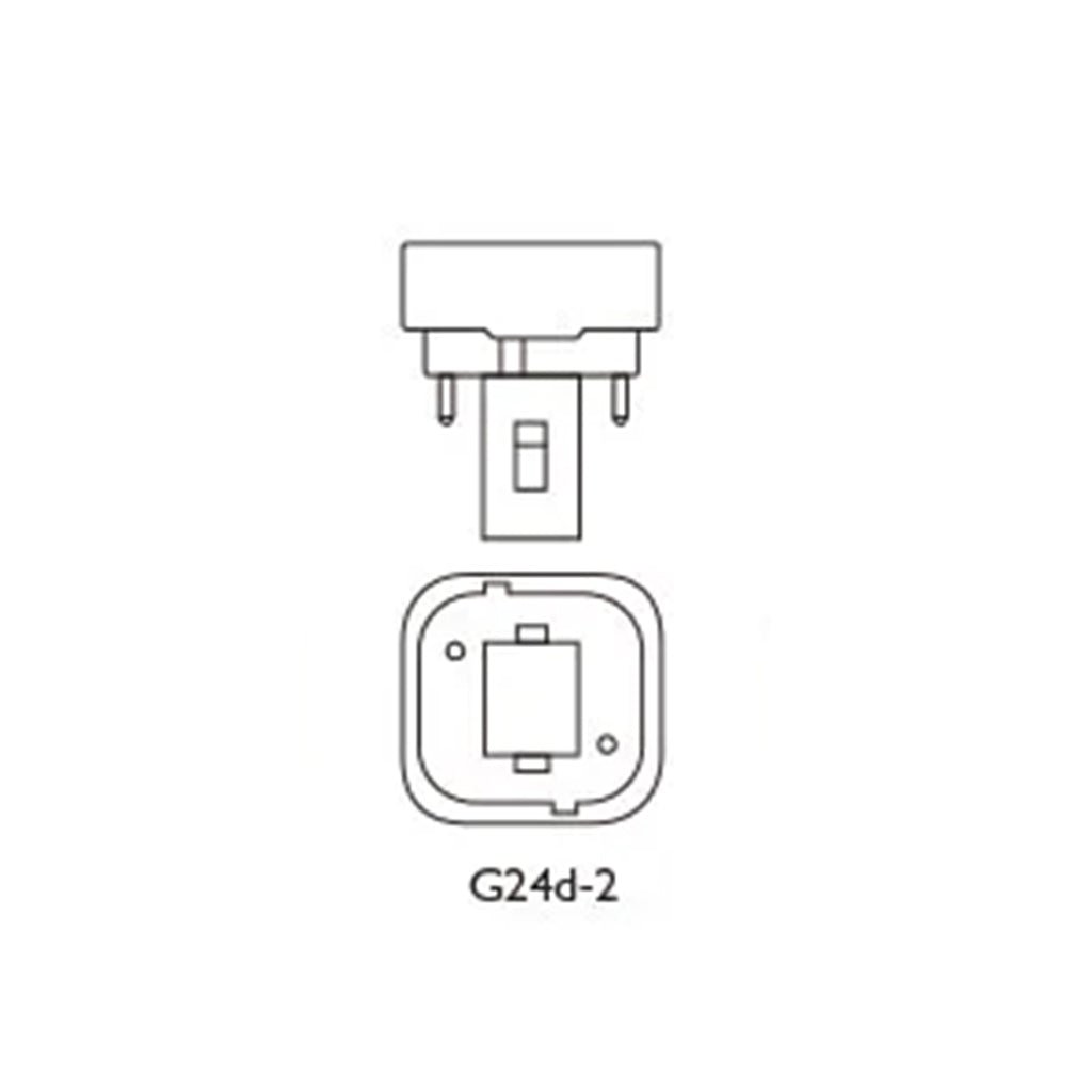 OSRAM DULUX D Lumilux Compact Fluorescent Light Bulb G24d - 2 18W/840