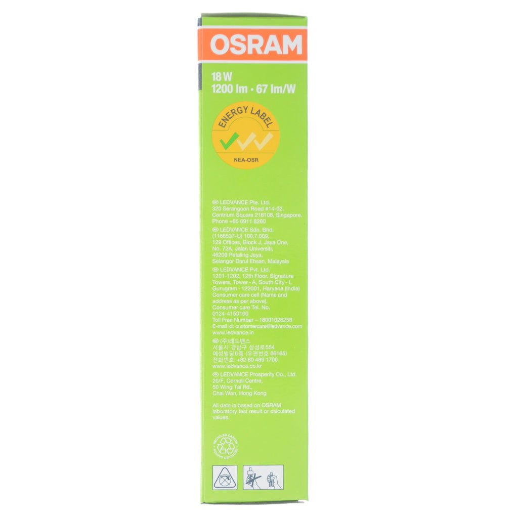 OSRAM DULUX D Lumilux Compact Fluorescent Light Bulb G24d - 2 18W/840