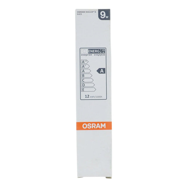 OSRAM DULUX S Compact Fluorescent Light Bulb G23 9W/827